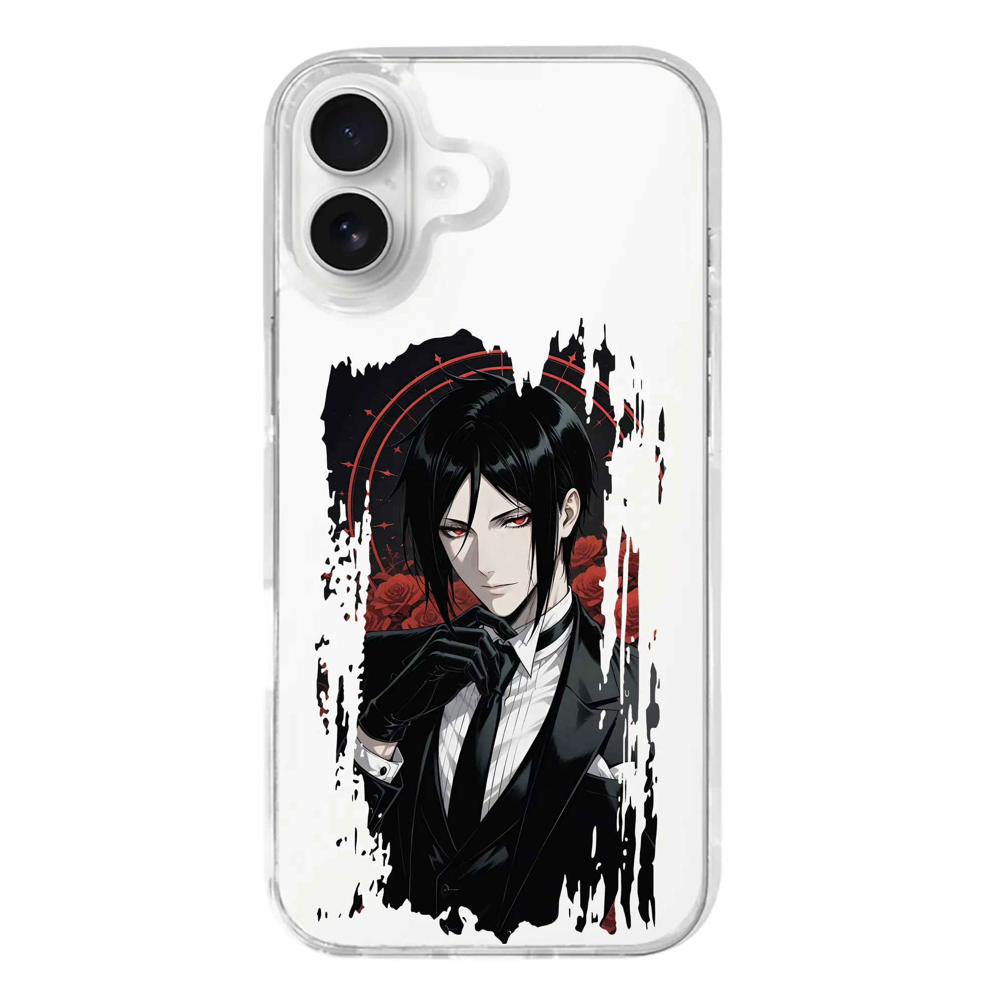 黒執事 グッズ,セバスチャン・ミカエリス - iPhone 17シリーズ 透明スマホケース – 薄型・耐衝撃・精密フィット保護カバー